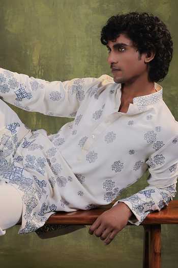 Jorah Men Embroidered Kurta & Pant Set 