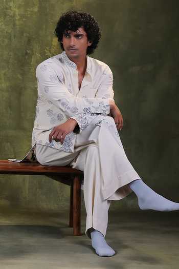 Jorah Men Embroidered Kurta & Pant Set 