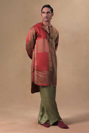 Jorah Men Printed Kurta Set 