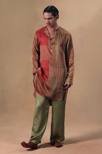 Jorah Men Printed Kurta Set 