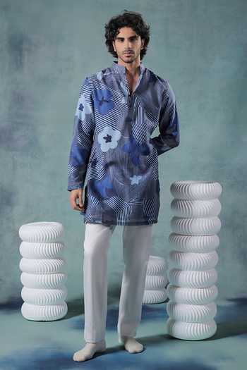 Jorah Men Printed Kurta Set 