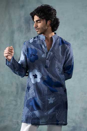 Jorah Men Printed Kurta Set 
