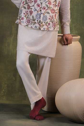 Jorah Men Multi Color Viscose, Dupion, Chanderi, Embroidered Nehru Jacket And Kurta Set Online at Aza Fashions Jorah Men_Multi Color Viscose, Dupion, Chanderi, Embroidered Nehru Jacket And Kurta Set _Online_at_Aza_Fashions