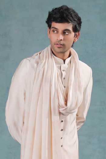Jorah Men Peach Cotton , Crepe, Cotton, Ombre Jacket And Pant Set at Aza Fashions Jorah Men_Peach Cotton , Crepe, Cotton, Ombre Jacket And Pant Set _at_Aza_Fashions