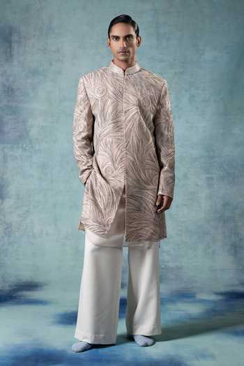 Jorah Men Embroidered Jacket With Kurta Set 