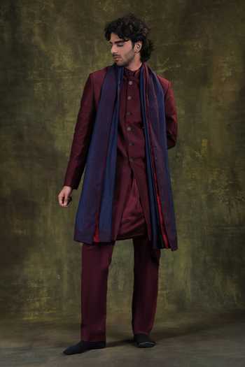 Jorah Men Embroidered Jacket & Kurta Set 