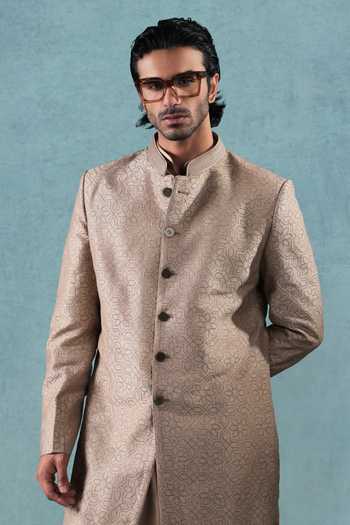 Jorah Men Abstract Pattern Sherwani Set 