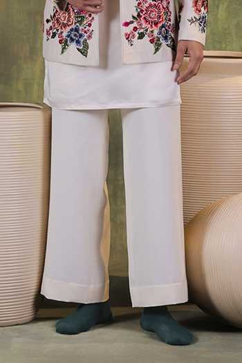 Jorah Men Ivory Viscose, Dupion, Satin, Twill, Crepe Embroidered Jacket And Kurta Set Online at Aza Fashions Jorah Men_Ivory Viscose, Dupion, Satin, Twill, Crepe Embroidered Jacket And Kurta Set _Online_at_Aza_Fashions