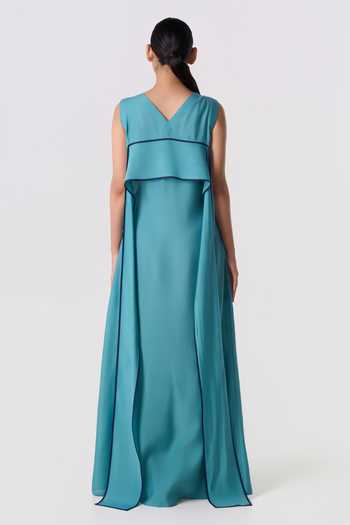 Line Out Line Cascading Outline Dress 