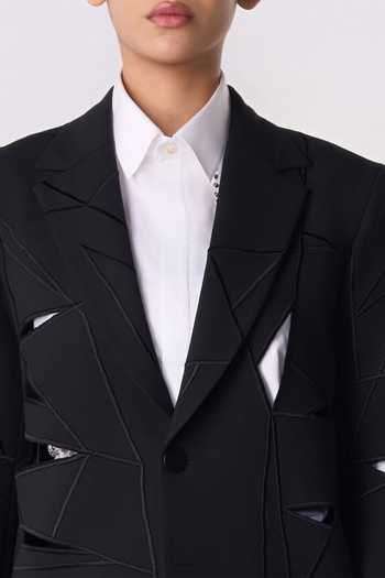 Buy_Line Out Line_Black Suiting Prism Blazer 