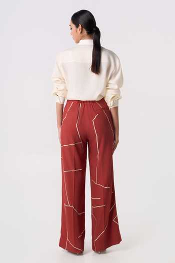 Line Out Line Gridbreak Linen Trouser 