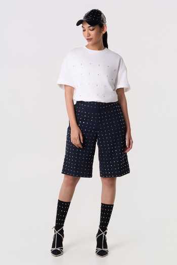 Line Out Line Rivetline Bead Work Shorts 