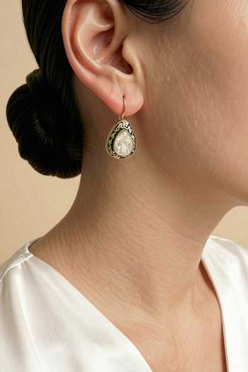 Sica Jewellery Moissanite Polki Delta Earrings 