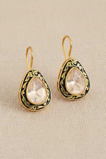 Sica Jewellery Moissanite Polki Delta Earrings 