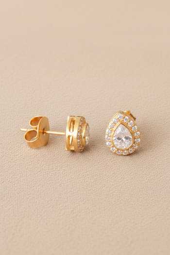 Sica Jewellery_Silver Plated Moissanite Polki Sneh Earrings _Online_at_Aza_Fashions
