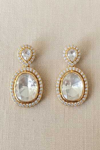 Sica Jewellery Moissanite Polki Saavan Earrings 