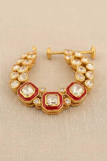 Sica Jewellery Moissanite Polki Dulhan Nosering