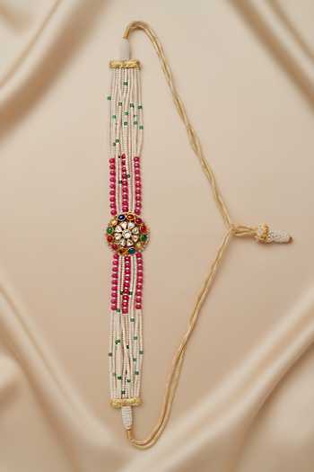 Sica Jewellery Moissanite Polki Navratna Choker 