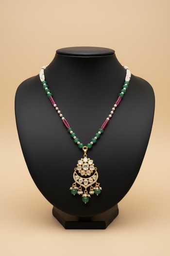 Sica Jewellery Moissanite Polki Charvi Necklace 