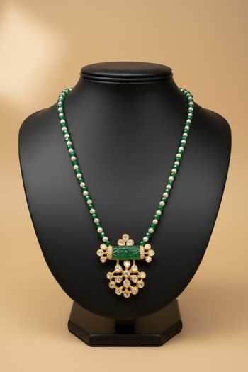 Sica Jewellery Moissanite Polki Sangam Necklace 