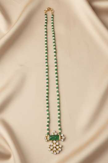 Sica Jewellery Moissanite Polki Sangam Necklace 
