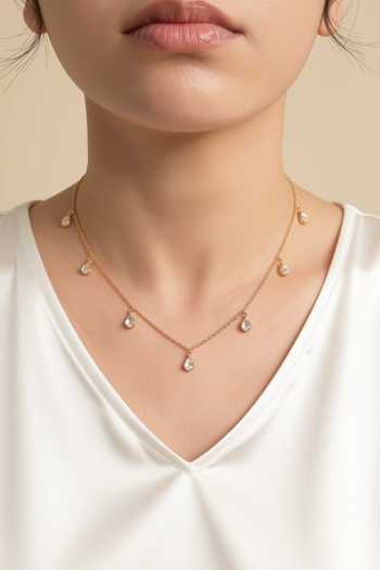 Sica Jewellery Moissanite Polki Frost Necklace 