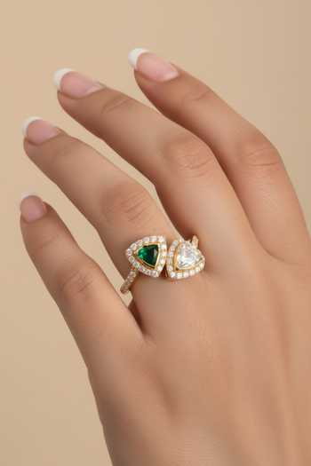 Sica Jewellery Moissanite Polki Izra Ring 
