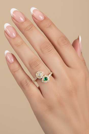 Sica Jewellery Moissanite Polki Ritz Ring 