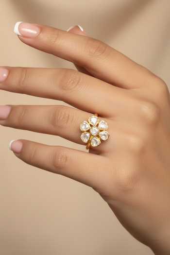 Sica Jewellery Moissanite Polki Solana Ring 