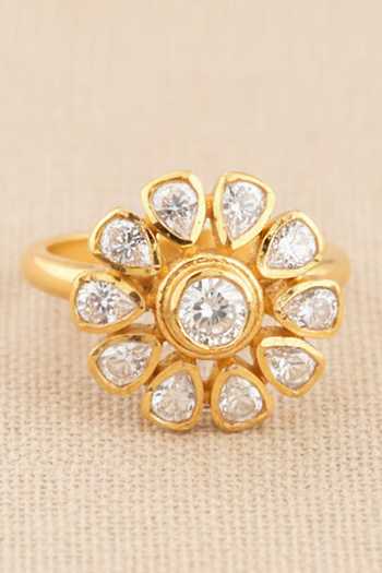 Sica Jewellery Moissanite Polki Dulaar Ring 