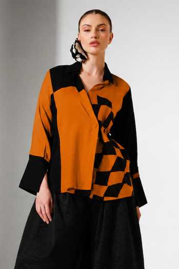 Stoique Dew Patchwork Crushed Shirt 