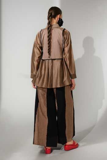 Stoique Pebble Applique Work Gilet & Shirt Set 