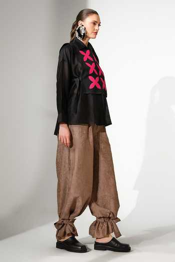 Stoique Pebble Applique Work Gilet & Shirt Set 