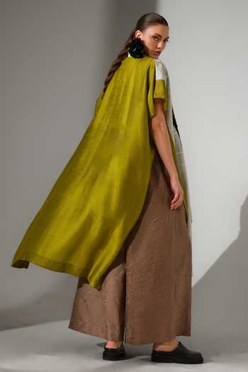 Stoique Root Crushed Silk Wide Leg Pant 
