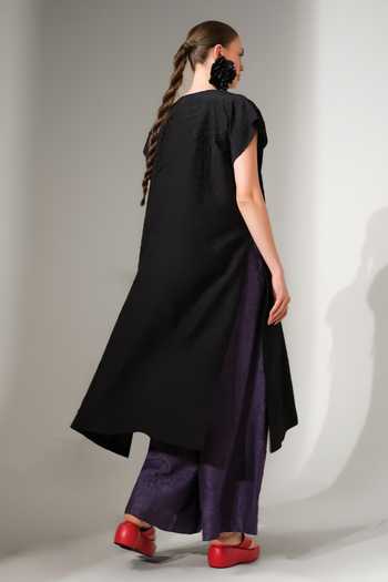 Stoique Root Crushed Silk Wide Leg Pant 