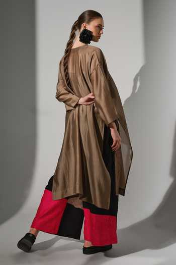 Stoique Trace Applique Work Oversized Tunic 