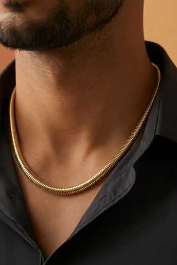 Arvino Gold Coil Necklace 