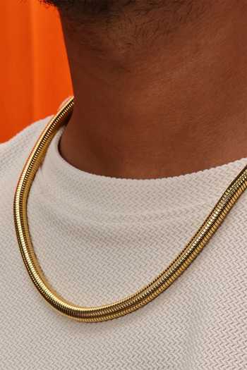 Arvino Gold Coil Necklace 