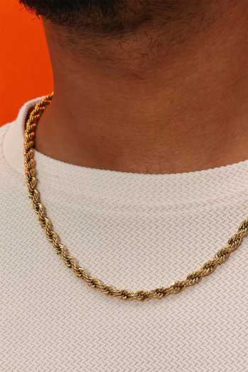 Arvino Forged Rope Chain Necklace 
