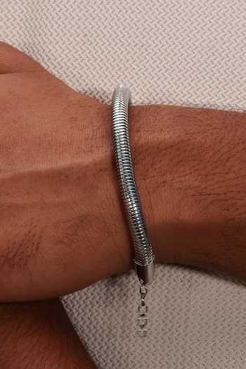 Buy Arvino Silver Plated Coil Bracelet Online at Aza Fashions Buy_Arvino_Silver Plated Coil Bracelet _Online_at_Aza_Fashions