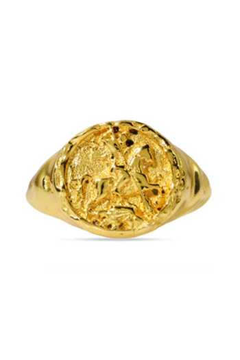 Arvino Gold Regal Crest Ring Online at Aza Fashions Arvino_Gold Regal Crest Ring _Online_at_Aza_Fashions