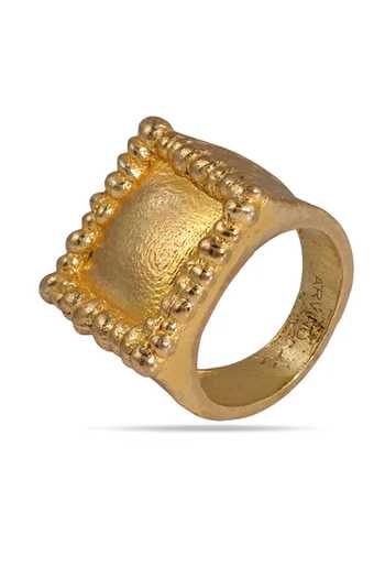 Arvino Signet Square Dome Ring 
