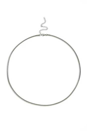 Arvino_Silver Coil Necklace _Online_at_Aza_Fashions