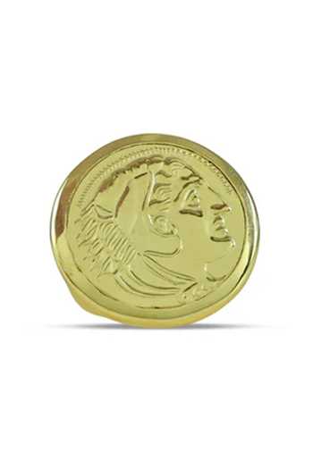 Arvino Gold Gladiator Crest Signet Ring Online at Aza Fashions Arvino_Gold Gladiator Crest Signet Ring _Online_at_Aza_Fashions