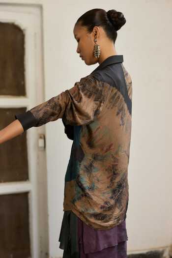 Medha Earth Tie Dye Pattern Shirt 