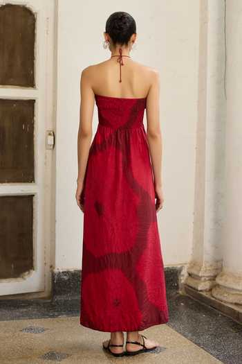 Medha Nebula Tie Dye Pattern Dress 