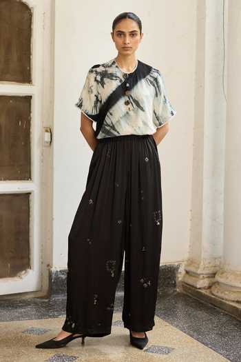 Medha Shadow Abstract Tie Dye Pant 