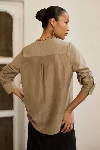 Medha Geodes Bandhani Pattern Shirt 