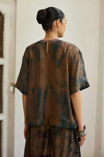 Medha Alluvial Bandhani Motif T Shirt 