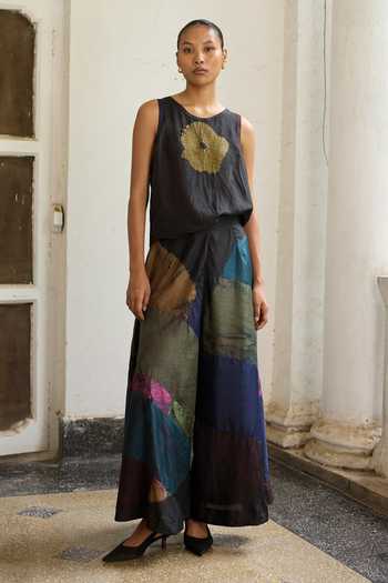 Medha Earth Tie Dye Pattern Palazzo 